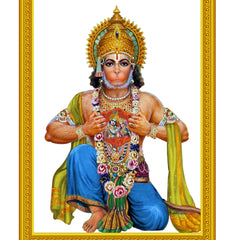 Hanumanji Gold Plated LCD Screen Solar Pictures(FREE SHIPPING)