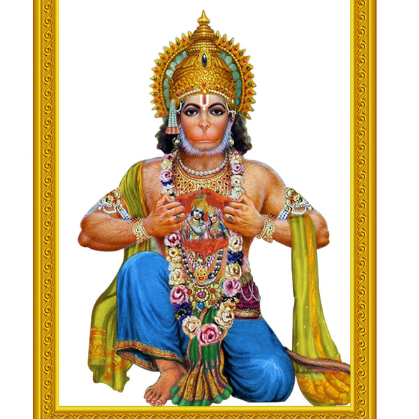 Hanumanji Gold Plated LCD Screen Solar Pictures(FREE SHIPPING)