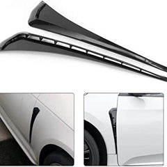 Matt Black Car Air Outlet Fender,Universal Car Fender Vent Cover Stickers Decorative Strip Fit