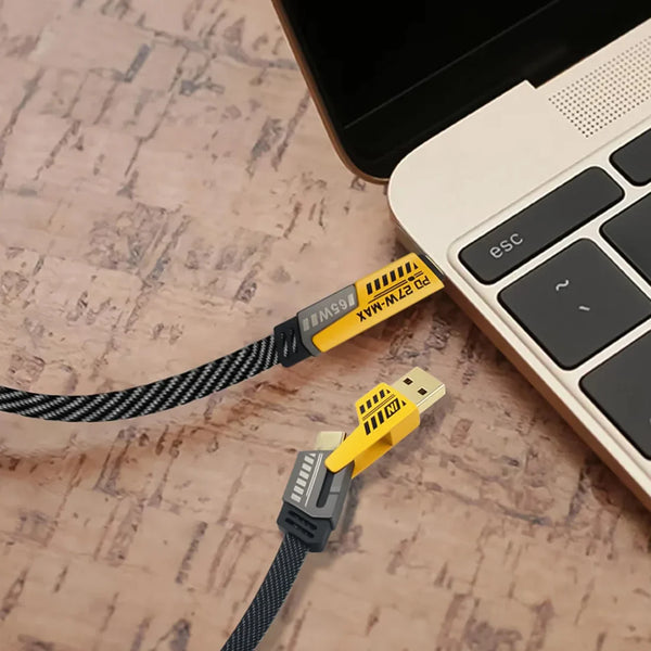 4 In 1 Fast Charging Cable With Multiport USB-C To Type C