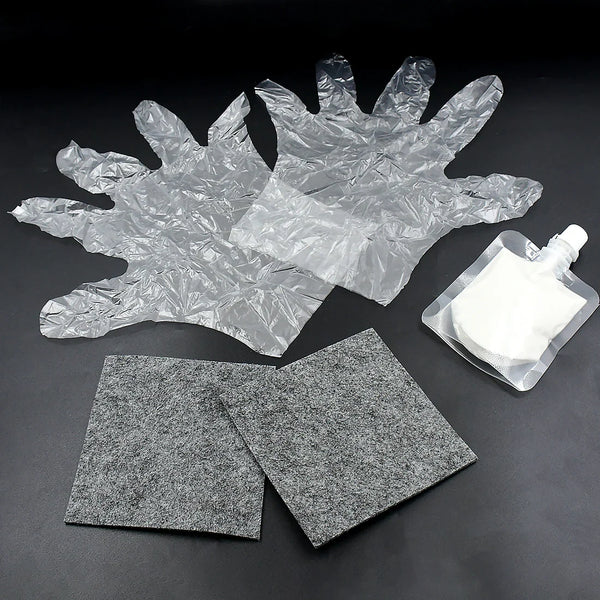 Nano Magic Car Scratch Remover Cloth, Multipurpose Scratch Repair Cloth, Cloth For Car Paint Scratch Repair, Easy To Repair Slight Scratches On The Surface Polishing Repeatable Use For All Kinds Of Car (45 ML Repair Solution, 2 Gloves, 2 Nano Cloth)