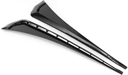 Matt Black Car Air Outlet Fender,Universal Car Fender Vent Cover Stickers Decorative Strip Fit