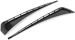 Matt Black Car Air Outlet Fender,Universal Car Fender Vent Cover Stickers Decorative Strip Fit