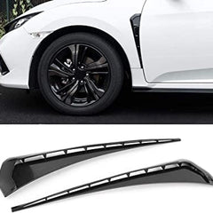Matt Black Car Air Outlet Fender,Universal Car Fender Vent Cover Stickers Decorative Strip Fit