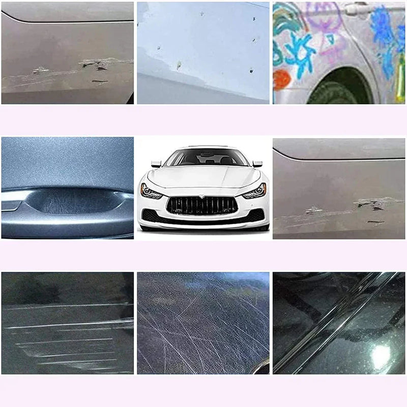 Nano Magic Car Scratch Remover Cloth, Multipurpose Scratch Repair Cloth, Cloth For Car Paint Scratch Repair, Easy To Repair Slight Scratches On The Surface Polishing Repeatable Use For All Kinds Of Car (45 ML Repair Solution, 2 Gloves, 2 Nano Cloth)