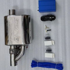 Borl Single Tip Valvetronic Exhaust Remote With Vacuum Valve For All Car.