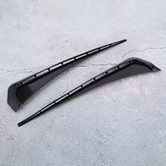 Matt Black Car Air Outlet Fender,Universal Car Fender Vent Cover Stickers Decorative Strip Fit