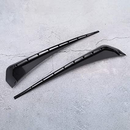 Matt Black Car Air Outlet Fender,Universal Car Fender Vent Cover Stickers Decorative Strip Fit