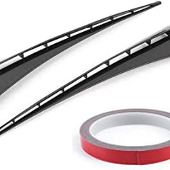 Matt Black Car Air Outlet Fender,Universal Car Fender Vent Cover Stickers Decorative Strip Fit