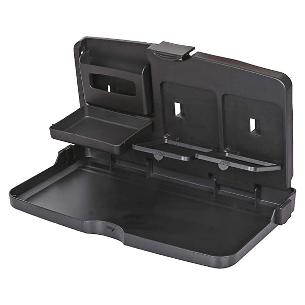 1 Pc Car Backseat Food Travel Dining Meal & Snaks Tray & Cup Holder for All Cars (Black)