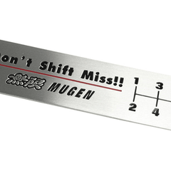 1 Pc Mugen/Wolf Don't Shift Miss! Aluminum Alloy Vip Racing Badge Decals Car Body Sticker Emblem