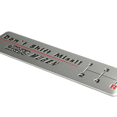1 Pc Mugen/Wolf Don't Shift Miss! Aluminum Alloy Vip Racing Badge Decals Car Body Sticker Emblem