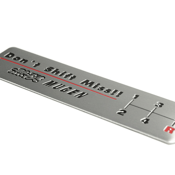 1 Pc Mugen/Wolf Don't Shift Miss! Aluminum Alloy Vip Racing Badge Decals Car Body Sticker Emblem