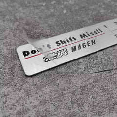 1 Pc Mugen/Wolf Don't Shift Miss! Aluminum Alloy Vip Racing Badge Decals Car Body Sticker Emblem