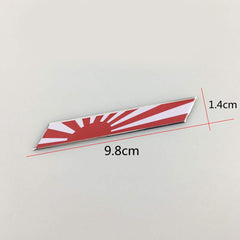 1 Pc Universal Car Japan Rising Sun Flag Aluminium Badge Emblem Decal Sticker For Trunk Front Grille Side for Fender