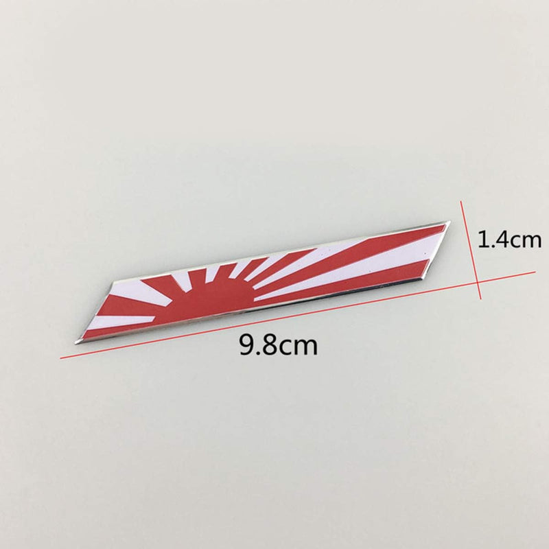 1 Pc Universal Car Japan Rising Sun Flag Aluminium Badge Emblem Decal Sticker For Trunk Front Grille Side for Fender