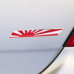 1 Pc Universal Car Japan Rising Sun Flag Aluminium Badge Emblem Decal Sticker For Trunk Front Grille Side for Fender