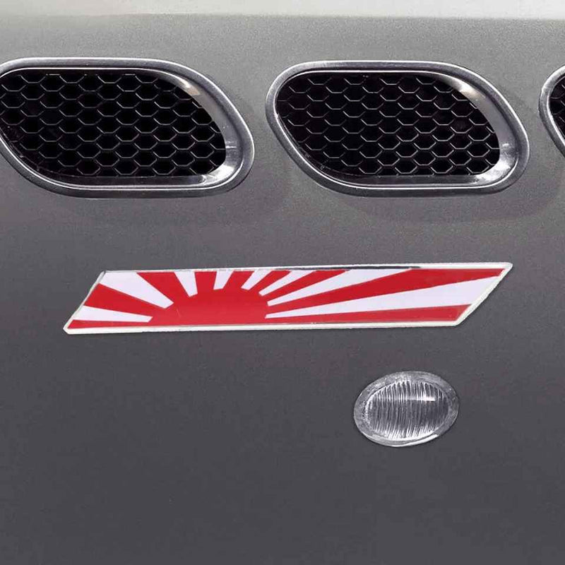 1 Pc Universal Car Japan Rising Sun Flag Aluminium Badge Emblem Decal Sticker For Trunk Front Grille Side for Fender