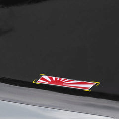 1 Pc Universal Car Japan Rising Sun Flag Aluminium Badge Emblem Decal Sticker For Trunk Front Grille Side for Fender