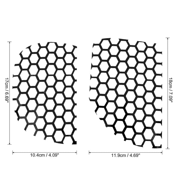 1 Set Car Rear Tail Light Lamp Stickers Honeycomb Type Decal Replacement Black for Ford Mustang 2015-2017