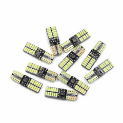 10 Pcs Canbus White T10 W5W 24 4014-Surface Mount Device-LED Car Light Bulbs Wedge Lamp 2825 194