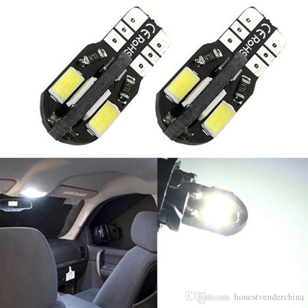 10 Pcs T10 8 smd White 5630 5730 led Canbus Error Free Car Auto Clearance Lights W5W