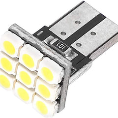 10 Pcs T10 9LEDS BLUE Car Interior LED Bulbs Instrument Lights License Plate Reading Light Width Lamp DC 12V