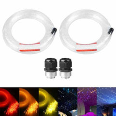 1000* Fiber Optic RGBW LED Car Shooting Meteor Star Roof Headliner Light Kit 16W