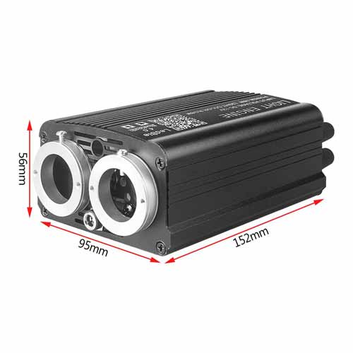 1000* Fiber Optic RGBW LED Car Shooting Meteor Star Roof Headliner Light Kit 16W