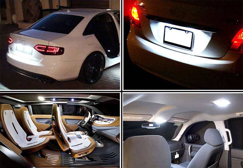 10pc White T10 6 SMD 5W CANBUS ERROR FREE Silica Silicone 194 168 LED Light Bulbs