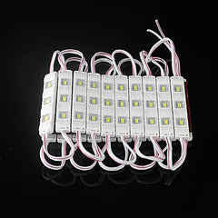 10pcs 3 LED SMD White Light 18W 1573LM 180 Degrees 5730 Injection Module Light Strip DC 12V