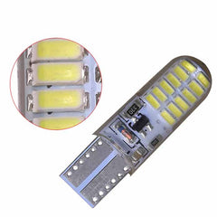 10PCS T10 194 168 LED Strobe Flash Dilicon Gel Light 24LED Bright Light Bulb