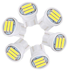 10pcs T10 White 3 SMD 7020 LED 1W W5W Car Interior Side Wedge Bulbs Clearance lamp(1007)
