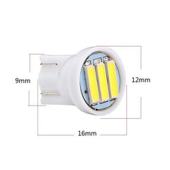 10pcs T10 White 3 SMD 7020 LED 1W W5W Car Interior Side Wedge Bulbs Clearance lamp(1007)