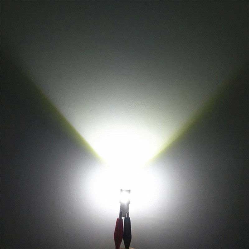 10pcs T10 White 6 SMD 5630 LED W5W Projector Car Interior Side Wedge Bulbs Clearance lamp(1008)