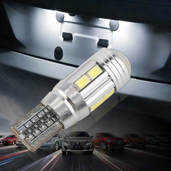 10pcs T10 White LED 10 SMD 5630 Canbus Error Free Car Wedge Light Bulb W5W 194 168(1017)