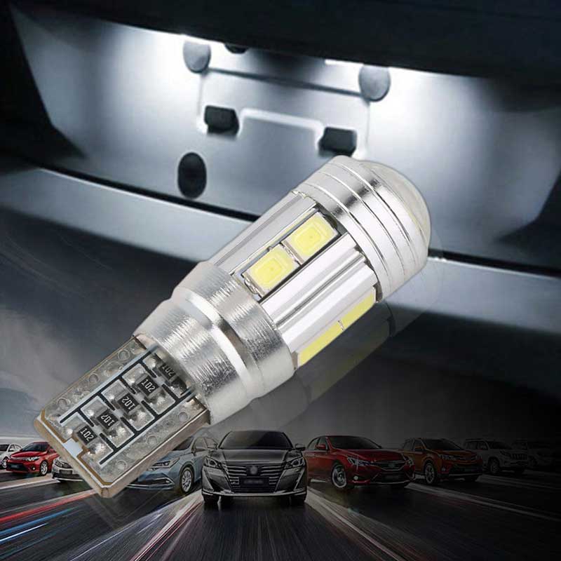 10pcs T10 White LED 10 SMD 5630 Canbus Error Free Car Wedge Light Bulb W5W 194 168(1017)