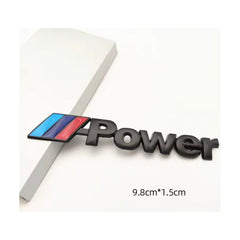 Car Stylish Metal M POWER Logo Rear Trunk Badge Decal Emblem Sticker