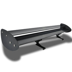 110CM 43'' Hatchback Black Universal Aluminum Adjustable Double Deck GT Rear Wing Spoiler