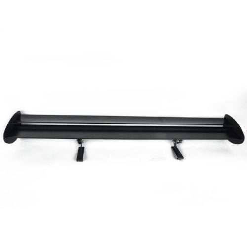 110CM 43'' Hatchback Black Universal Aluminum Adjustable Double Deck GT Rear Wing Spoiler
