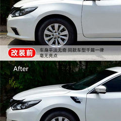 2pcs Black Chrome Car Fender Side Vents Compatible Decorative Air Flow Intake For Exterior Parts in ABS