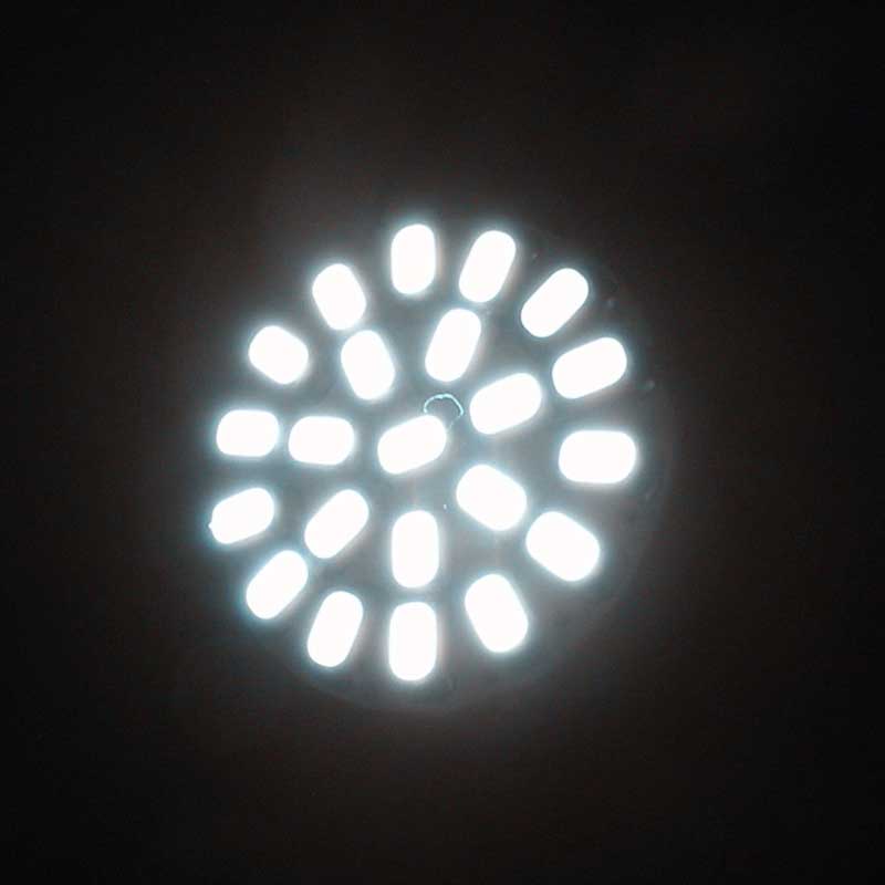 2 Pcs 22SMD LED 1156 BA15S White Tail Turn Signal Lights Reversing Bulbs