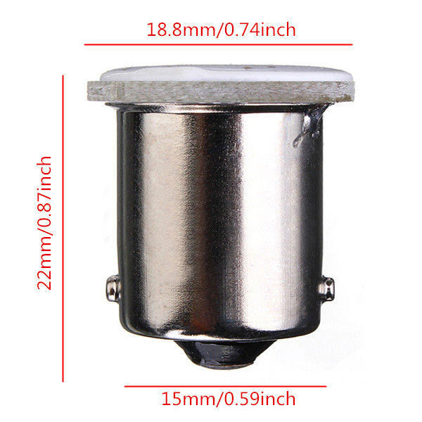 1pc 1156 BA15S COB 12Chip LED Car White Brake Reversing Light Bulb