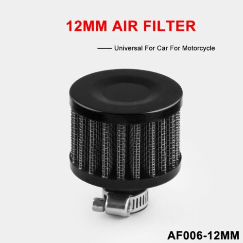 12MM Mini Mixed Color Cone Cold Air Intake Filter Breather Car Racing Crank Case Turbo Vent