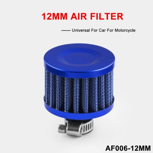 12MM Mini Mixed Color Cone Cold Air Intake Filter Breather Car Racing Crank Case Turbo Vent