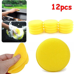 12pcs Car Waxing Polish Foam Sponge Wax Applicator Cleaning Detailing Pads
