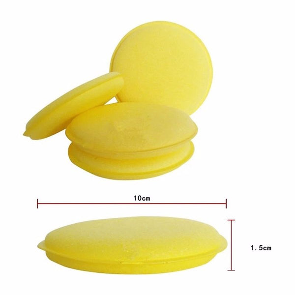 12pcs Car Waxing Polish Foam Sponge Wax Applicator Cleaning Detailing Pads
