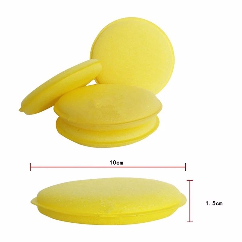 12pcs Car Waxing Polish Foam Sponge Wax Applicator Cleaning Detailing Pads