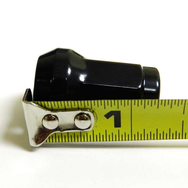 20 Pcs M12x1.5mm Black Security Locking Heptagon Closed Ended Lug Nuts for Car