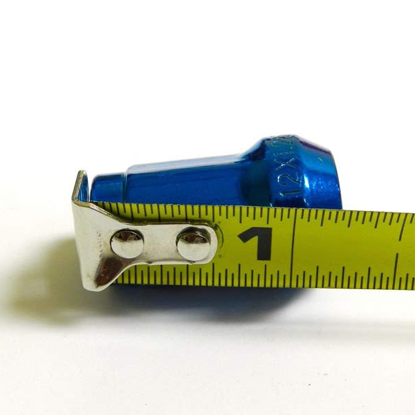 20 Pcs M12x1.5mm Blue Security Locking Heptagon Closed Ended Lug Nuts for Car